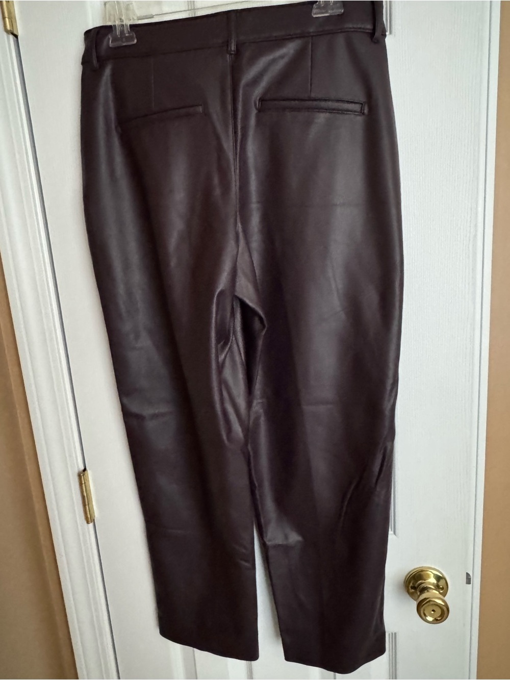 Old Navy purple Faux Leather Straight-Leg Pants - Picture 2 of 3
